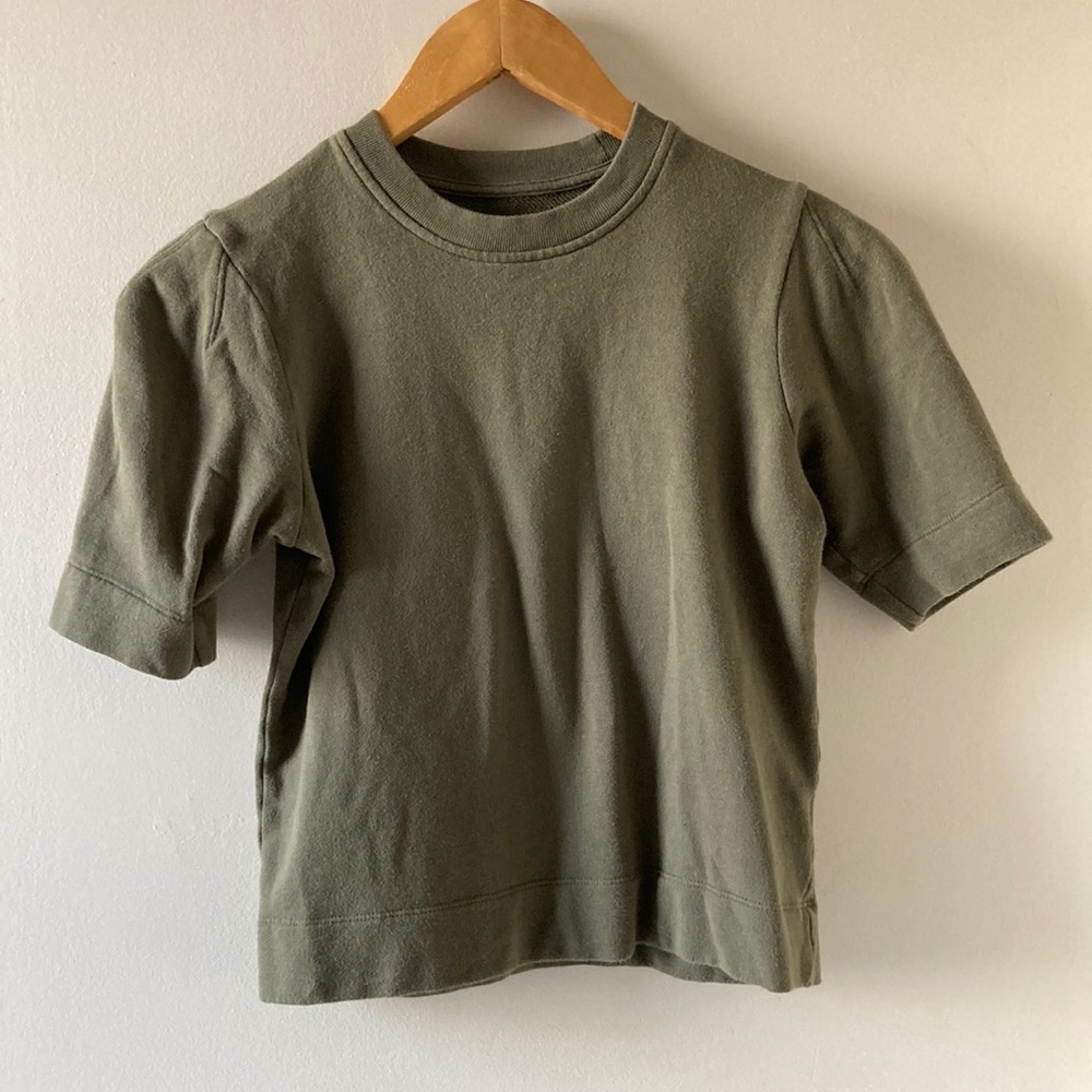 Everlane Lightweight French Terry Puff-Sleeve Tee